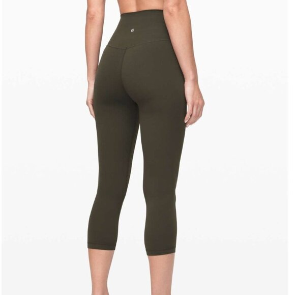 Lululemon Align Crop *21" Dark Olive - Picture 5 of 5